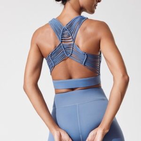 Carbon38 Other - Carbon38 Seminyak Bra Woven Back Blue Size L